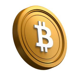Vippet-heltebilde med et Bitcoin (BTC)-mynt