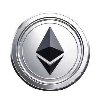 Svevende grafisk element med Ethereum (ETH)-mynt