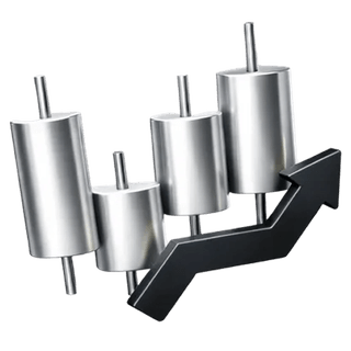 3D-ikon som viser candlestick-diagram på Falk Formuenad sin om-oss-side